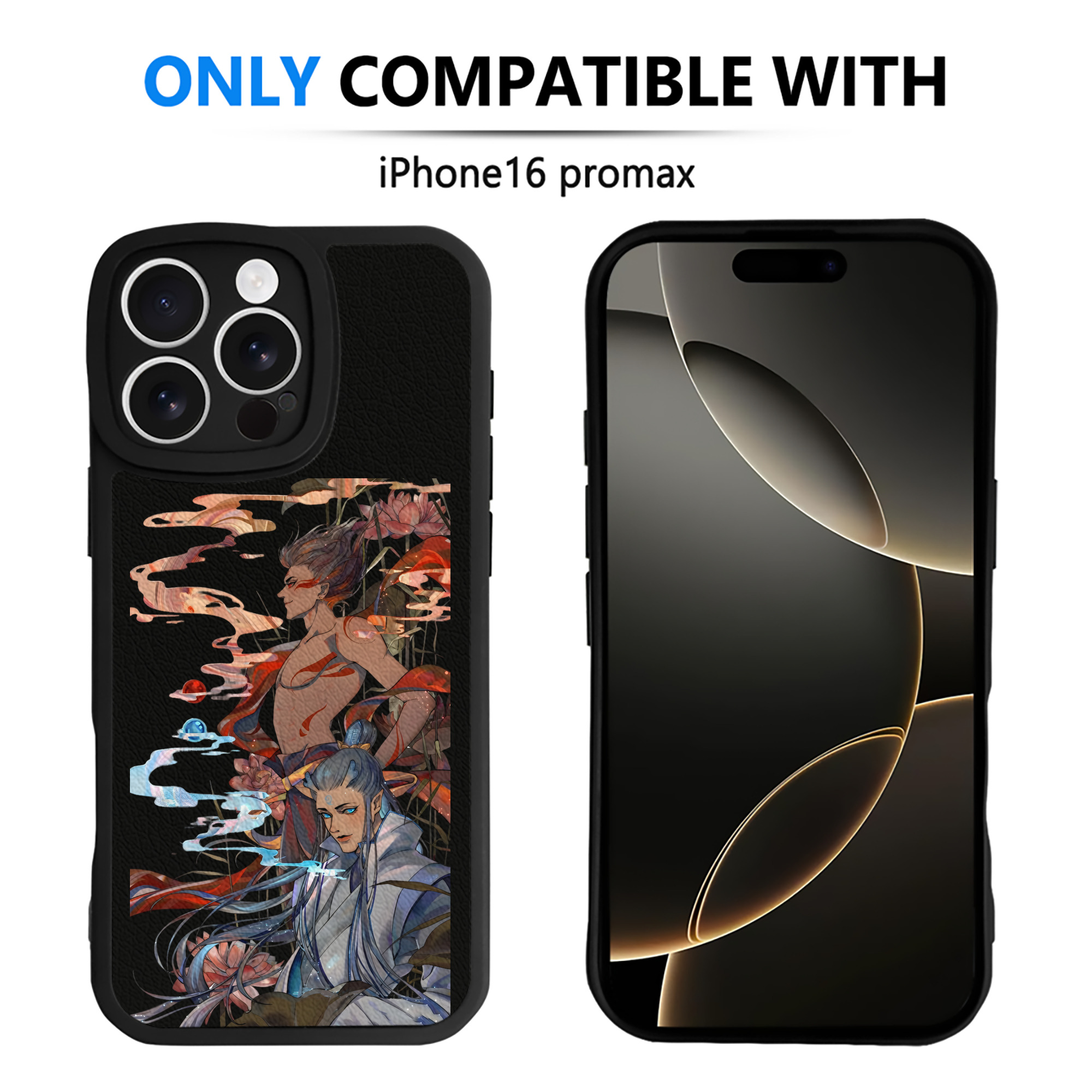 （画像用） Ne Zha 2 ナタ 魔童の大暴れ 【iPhone 16シリーズ対応】シリコンスマホケース（レザー調） 材質：シリコン